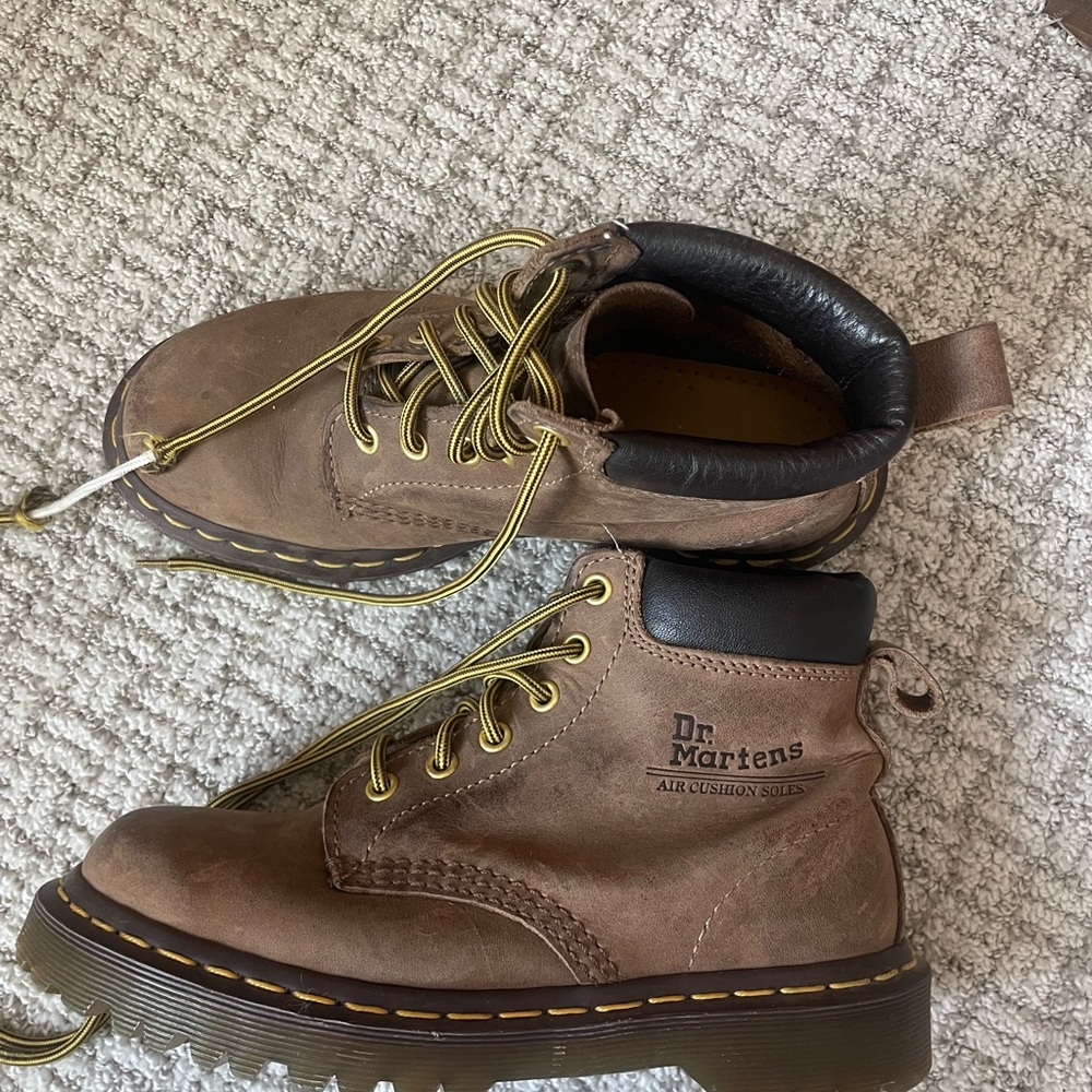 Dr. Martens Brown Leather Boots with Classic Design